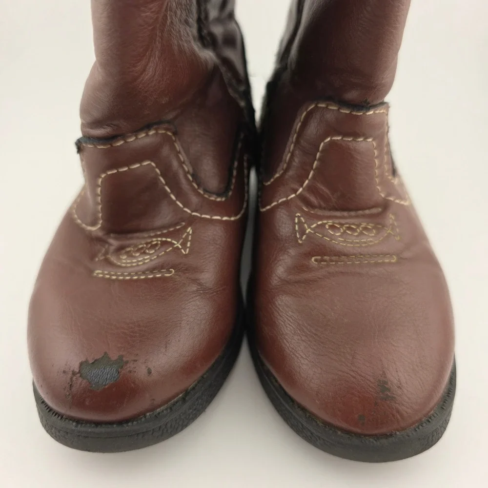 Disney Toy Story Woody Bullseye Cowboy Boots Toddler Size 7 Brown FAIR Western